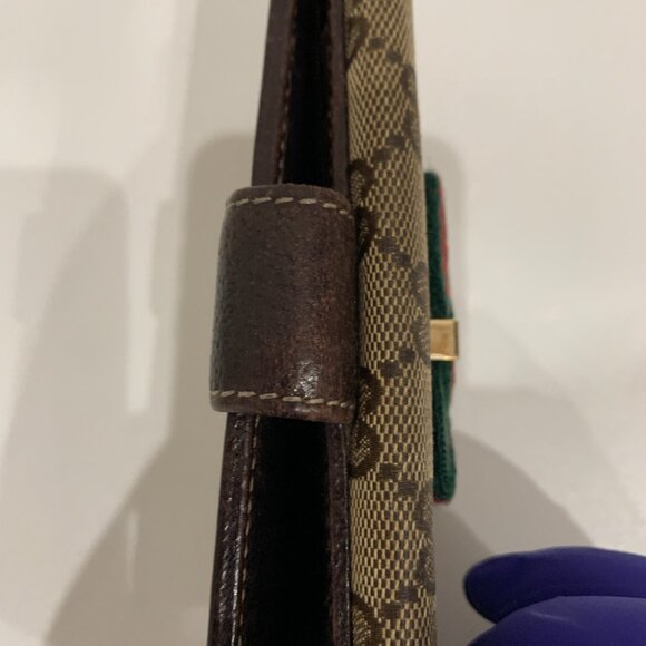 Gucci Brown GG Canvas Wallet Sku#84386 (gently used) - Picture 13 of 13